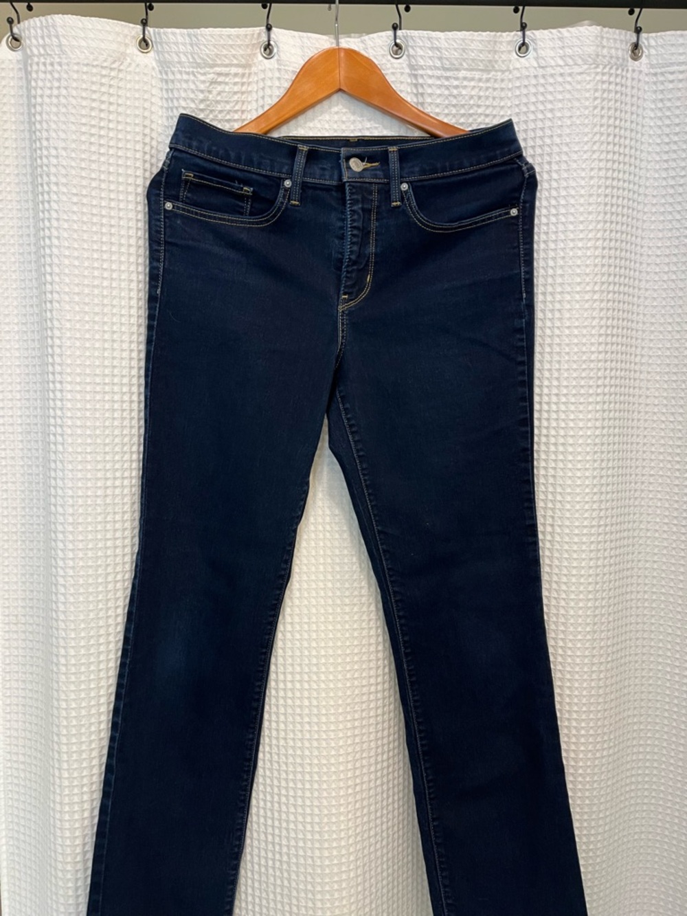 Levi Strauss Women's Straight Leg Jeans in Deep blue